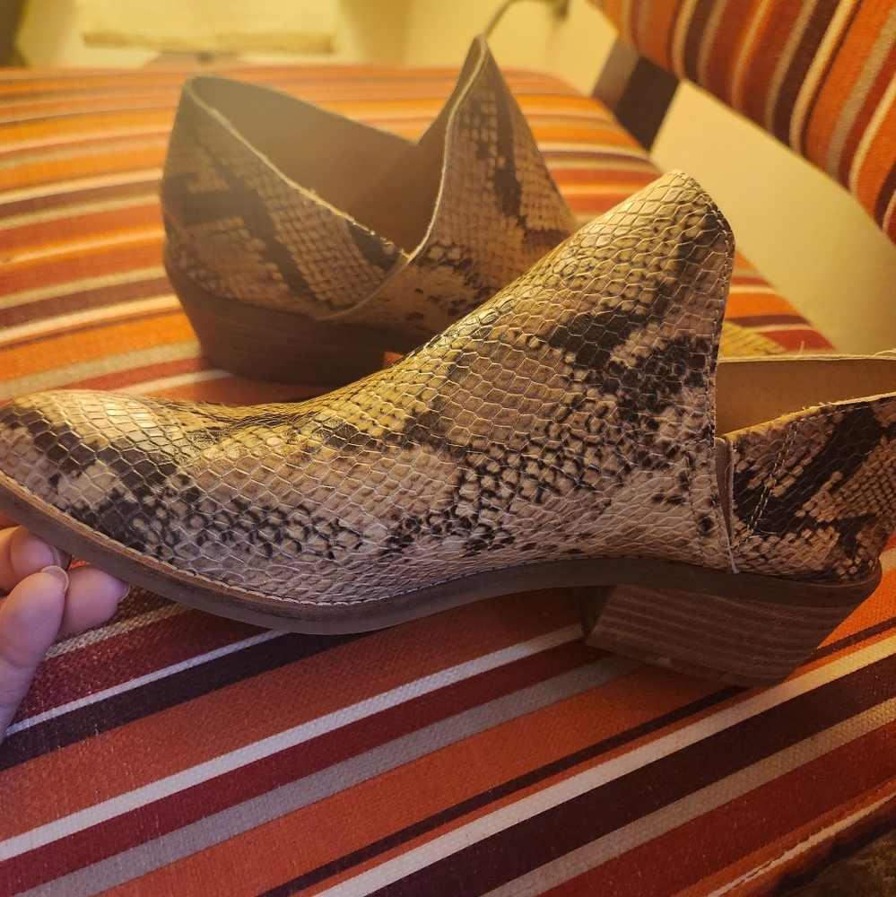 COPY - Snakeskin Ankle Boots